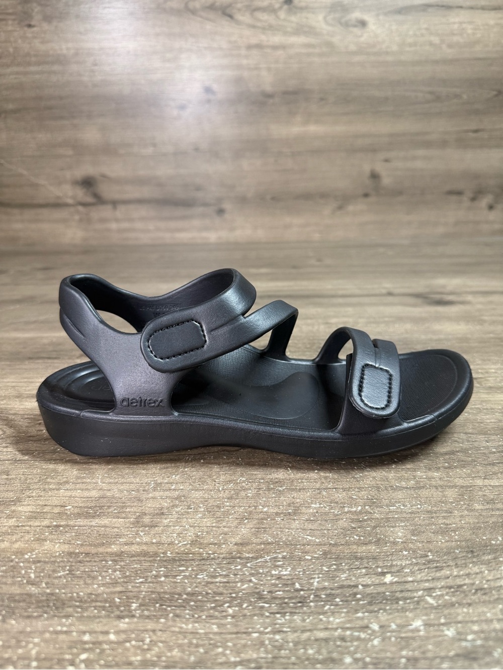 Aetrex Jillian Sport Sandals Womens 10 Black L8000 Orthotic Arch Support NIB